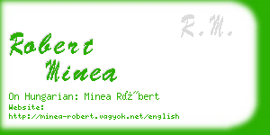 robert minea business card